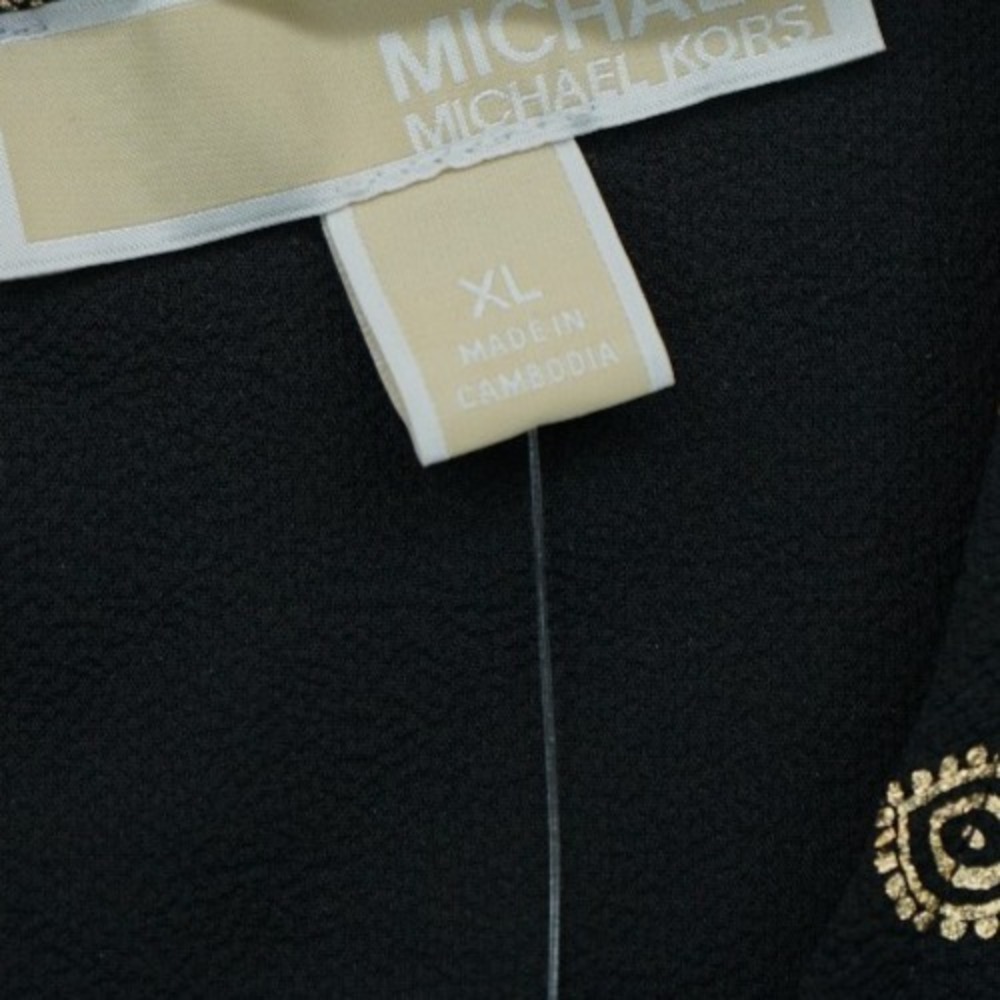 NWT Michael Kors‎ Women's Blouse All Over Print Size XL Short Sleeve MSRP $110 - Picture 5 of 6